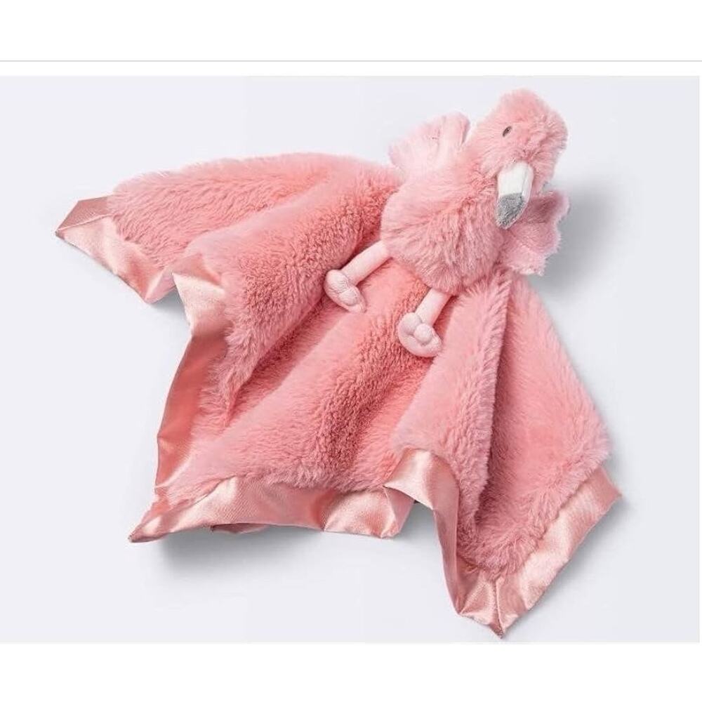 Cloud Island Pink Flamingo Lovey Security Blanket Stuffed Animal Satin Target